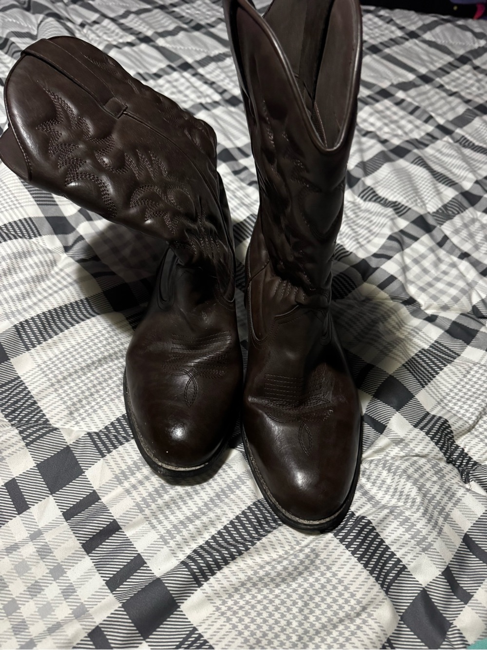 Mossimo Supply Co. Dark Brown Men's Cowboy Western Boots